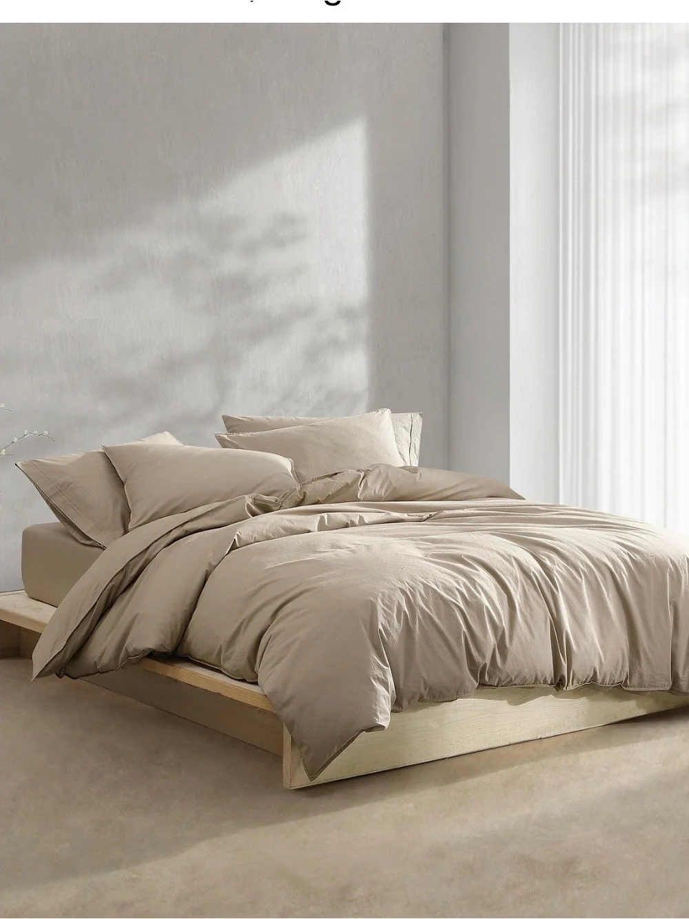 NIP Calvin  Klein Queen Size Washed Percale Cotton Solid 3 Piece Comforter Set,